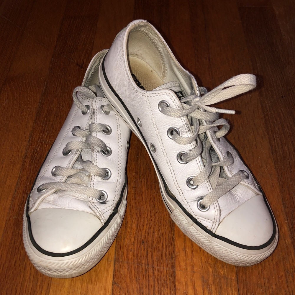 Women’s white leather All-Star Converse